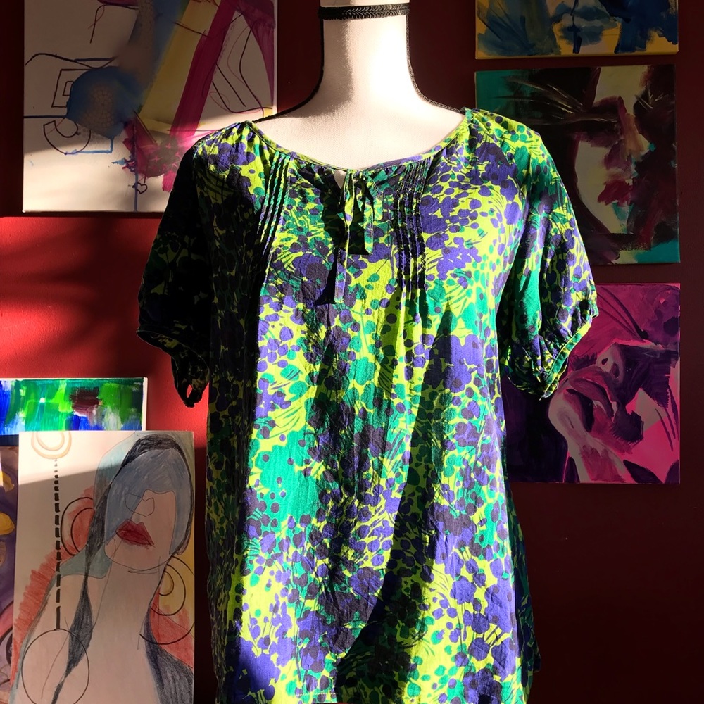 Izod floral print blouse